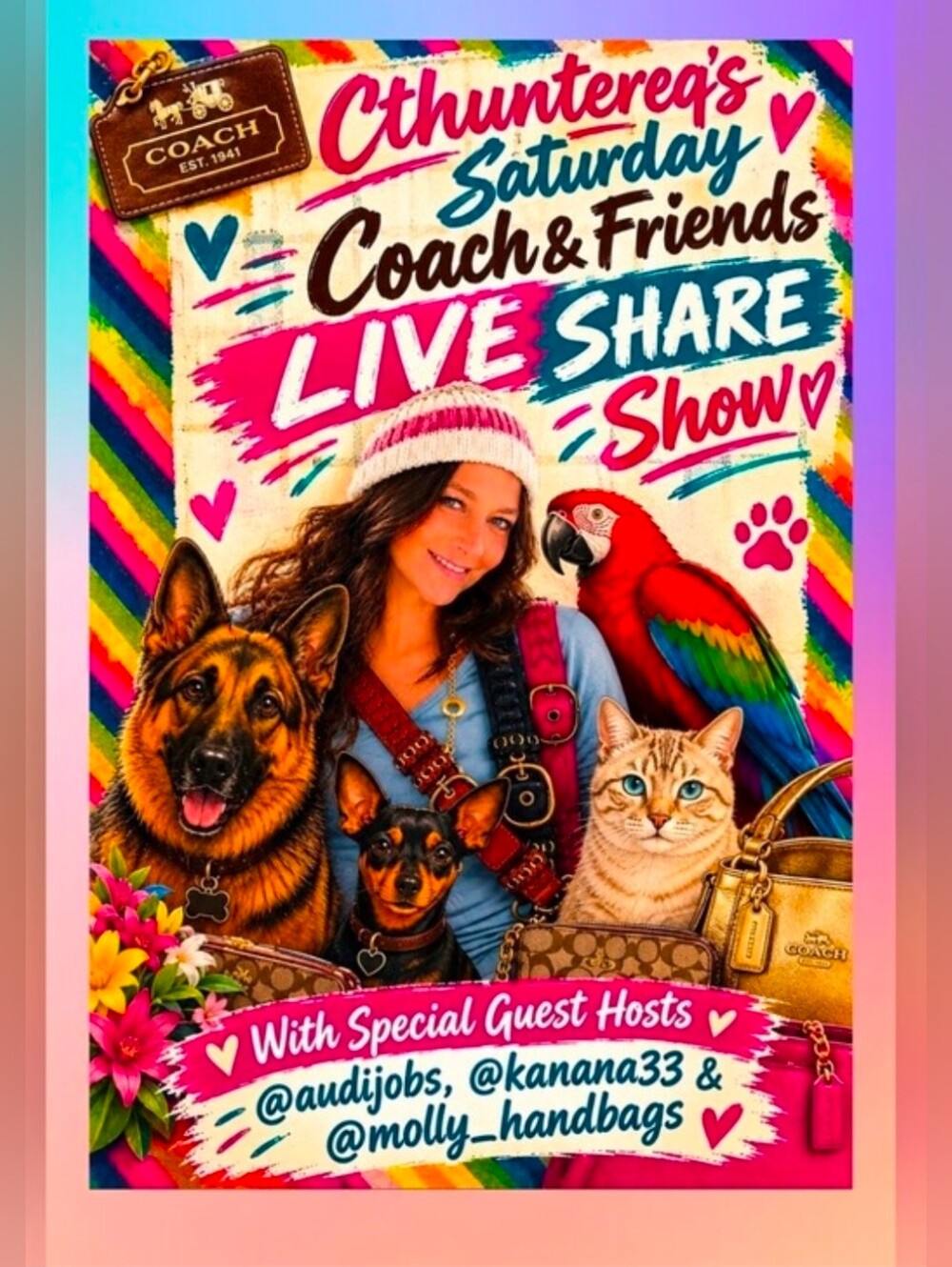 This SAT 9:15AM Coach And FRIENDS